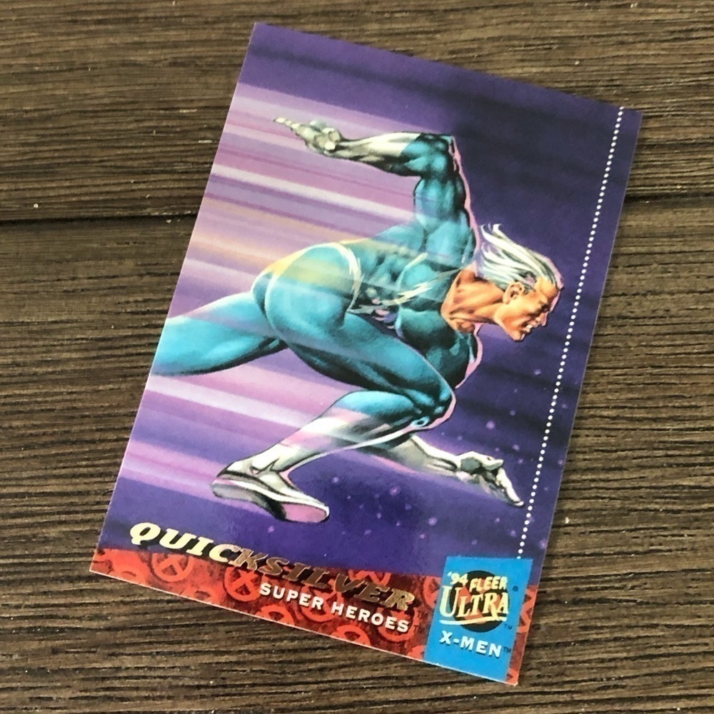 X-men ’94 Fleer Ultra trading card: Quicksilver (Super Heroes) #36